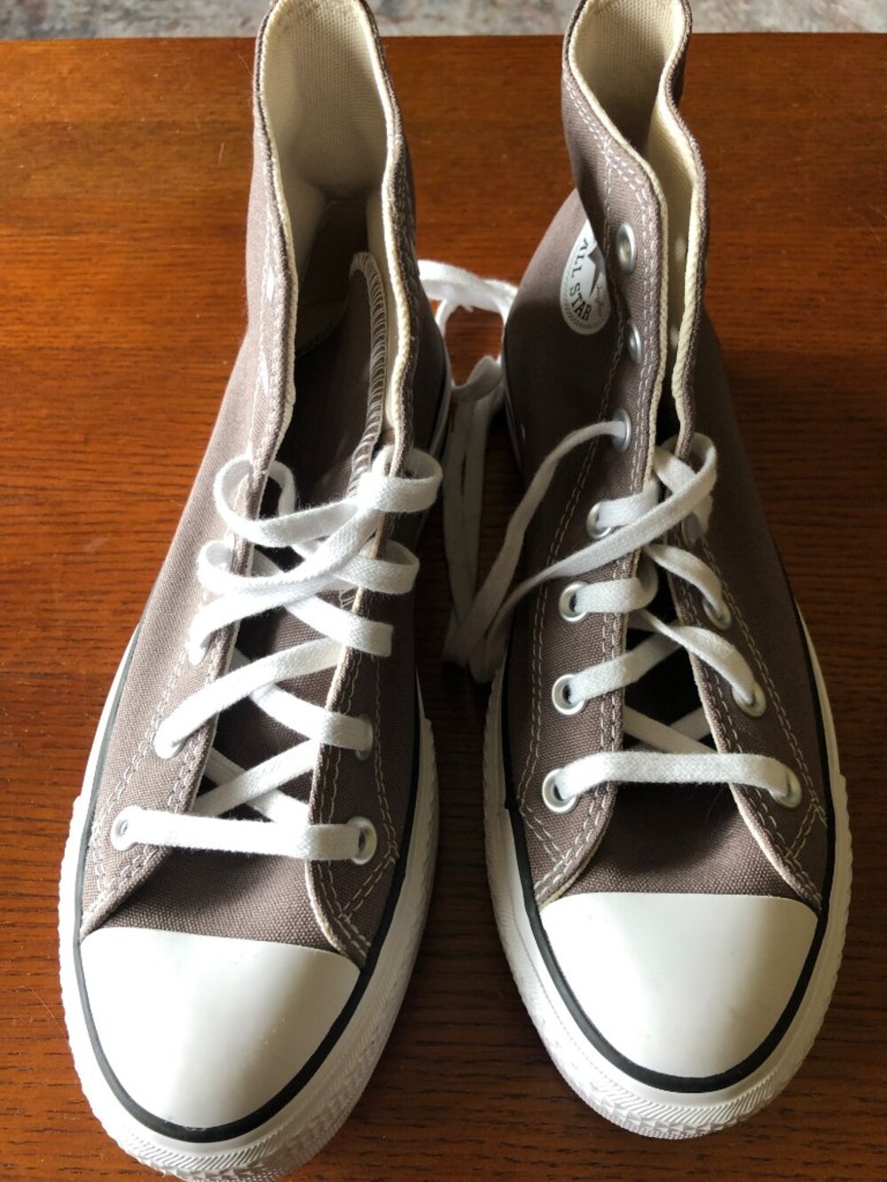 New Converse Mauve high top platform sneakers womens 8 (need new shoelaces) - Picture 3 of 6